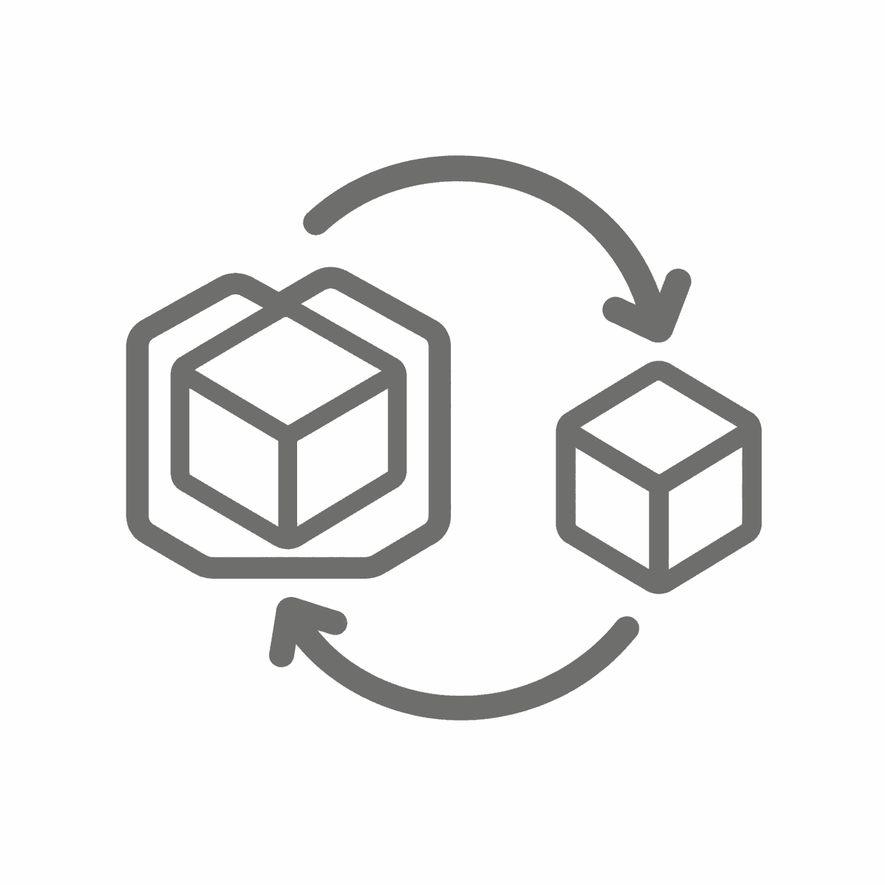 Modern architecture visualization and building model